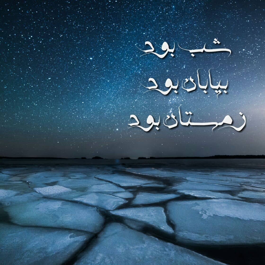 شب بود بیابان بود زمستان بود